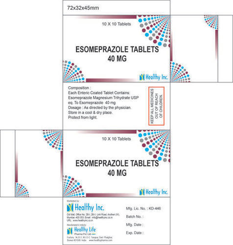 40 mg Esomeprazole Tablets