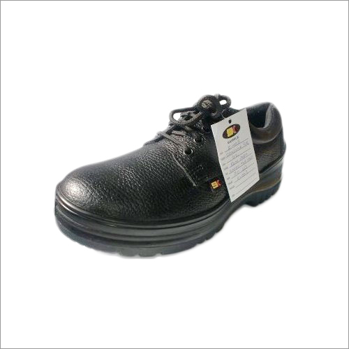 Buff Barton Genuine Leather - Genuine Leather, Lace-up, Black | Comfortable, Durable, Easy to Wear, Long-lasting, Smooth Finish, Waterproof, Ideal for Police, Army, Factory Workers