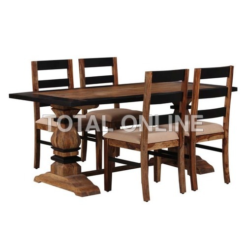 Artistic Wooden Dining Table Set