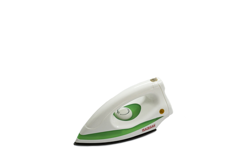 Portable Electric Iron - Plastic Metal 250x120x80 mm White, 1000W Thermostat, Portable Quick Heat, Lightweight