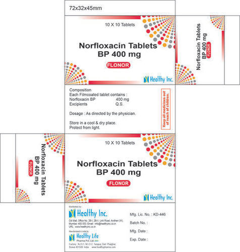 Norfloxacin Tablets BP 400 mg