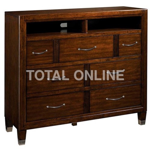 Dramatic Wooden Chest of Drawer