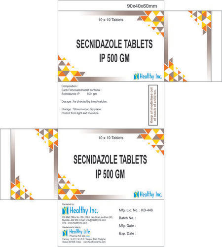 500 Mg Secnidazole Tablets Ip Store In Cool