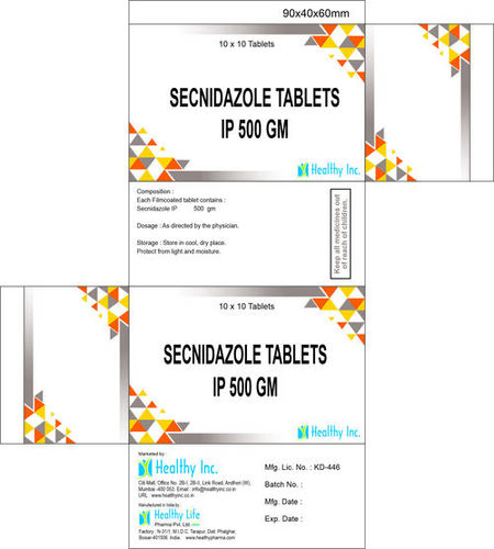 500 mg Secnidazole Tablets IP