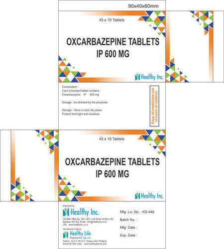 600 Mg Oxcarbazepine Tablets Ip Medicine Raw Materials