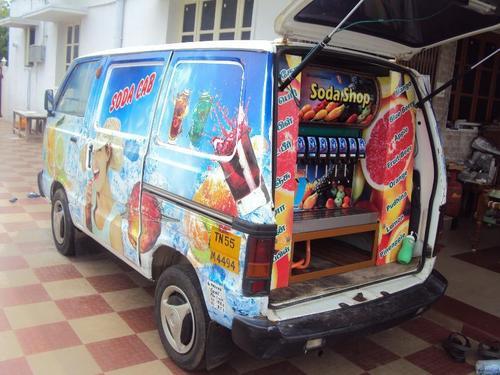 Manual Mobile Soda Van Machine