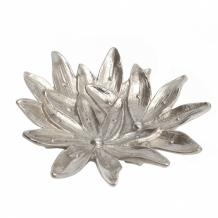 Aluminum Lily Flower leaf Shape Platter