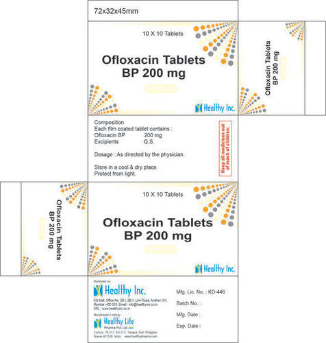 200 Mg Ofloxacin Tablets Medicine Raw Materials