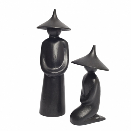 Chines Monk Statue Set Decorative Monk Sculpture Showpiece