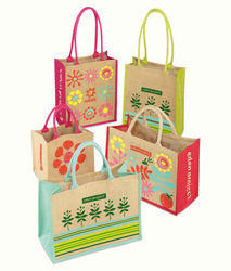 Printed Jute Shopping Bag - Jute Material, Customizable Design & Color, Brown Color, Usage for Shopping & Promotional Needs - Alluring & Fashionable Design