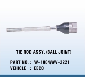 Eeco TIE ROD ASSY (BALL JOINT) - Steel, 12 Inches, M12 Thread Size | Durable, Precise Steering, Easy Installation, Reliable, Cost-effective, 1 Year Warranty