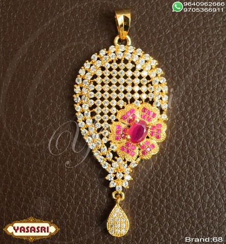 Golden Cz Fancy Locket