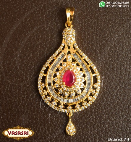 Golden Cz Fancy Locket