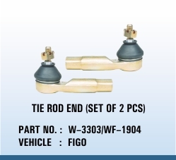 SUSPN TIE ROD END (Set of 2 Pcs) - Steel, M10 Thread Size | Steering Precision, Durable, Easy Installation