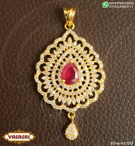 Golden Cz Fancy Locket