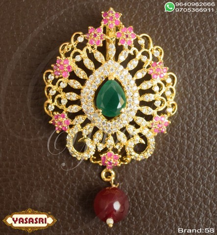 Golden Cz Fancy Locket