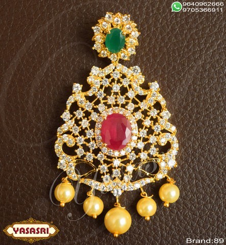 Golden Cz Fancy Locket