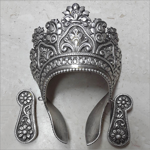 Silver Plated Mukut