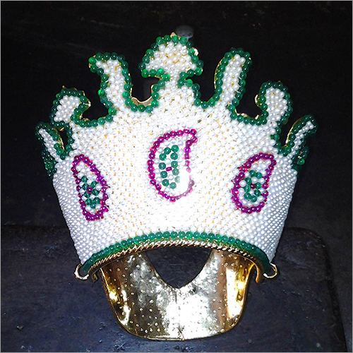 Silver Krishna Mukut