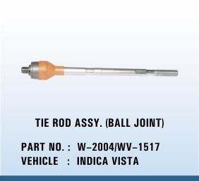 Indica Vista Tie Rod Assy Joint - Steel, 600-800mm, M12-M14 Thread | Steering Control, Durable Design, Easy Installation