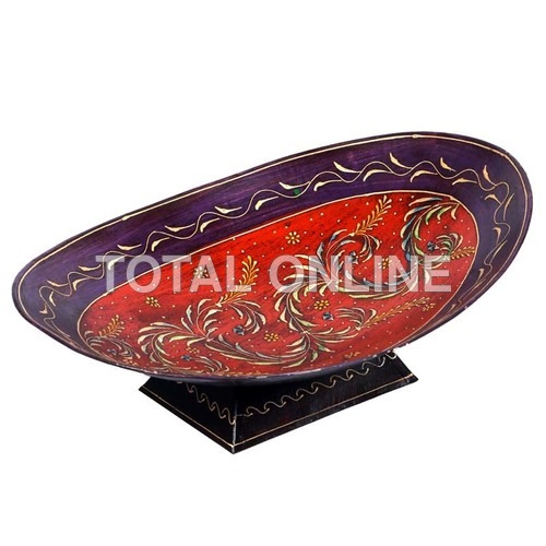 Iron Sheet Hand Painted Fruit Tray