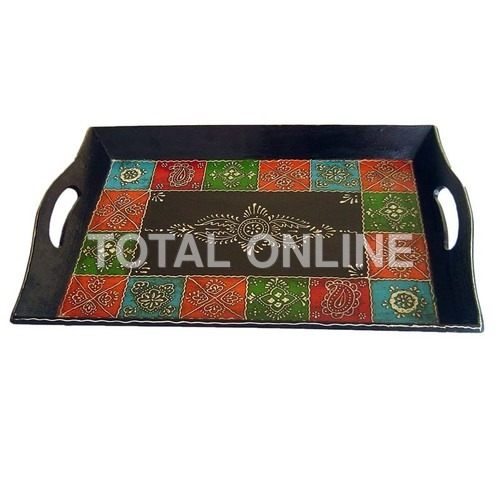 Spellbinding Wooden Handpainted Service Tray