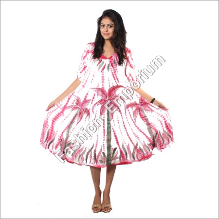 Stick Dye Hand Painted Umbrella Dress Stick Dye Hand Painted Umbrella Dress