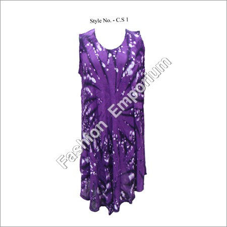 Tie Dye Umbrella Dress - Chiffon, Free Size, Multicolor | Comfortable to Wear, Eye Catchy Look, Easy to Wash, Excellent Fitting