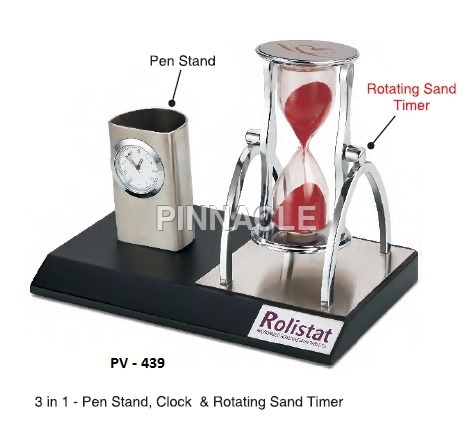 Desktop With Sand Timer