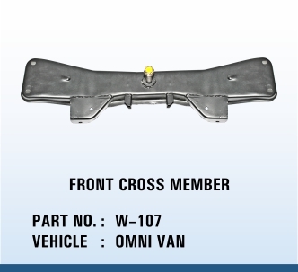 OMNI VAN Front Cross Member - Steel, 1000-1200mm Length, Powder Coated | Structural Support, Vehicle Stability, Easy Installation
