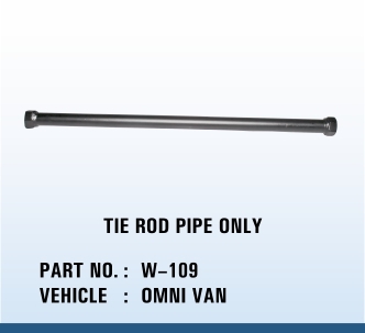 OMNI VAN Tie Rod Pipe - Steel, 25mm Diameter, 1000mm Length, M12 Thread | Durable, Corrosion Resistant, Precise Fit