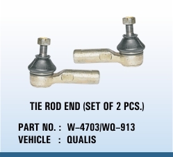 Qualis Tie Rod End - Steel, 10cm, M12x1.25mm Thread | Durable, Reliable, Precise Steering, Easy Installation, Pair