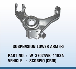 SCORPIO CRDI SUSPENSION LOWER ARM - R - Steel, 30x20x10 cm | Durable, Reliable, Precise Fit, Enhanced Handling, Easy Installation