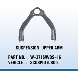 Scorpio CRDI Suspension Upper Arm - Steel, 15x10x5 Inches, Powder Coated | Durable, Reliable, Easy Install, Vehicle Stability