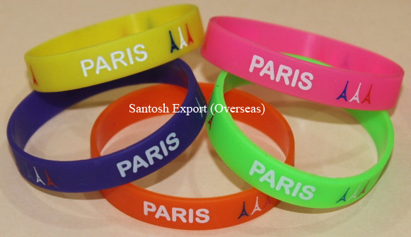 Embossed Silicone wristband