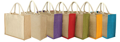 Jute General Purpose Bag - Jute Material, Various Sizes & Styles | Brown Color, Custom Logo Options, Ideal for Promotional & Shopping Use