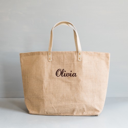Personalized Wedding Jute Tote Bags - Jute Material Brown Color | Ideal for Promotional and Shopping Use Versatile Designs