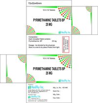 Pyrimethamine Tablets Bp 25mg Cool & Dry Place