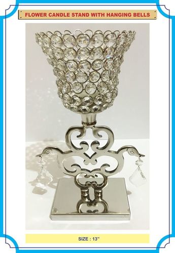 Clear Crystal Candle Holder