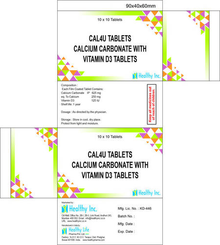 Calcium Carbonate with Vitamin D3 Tablets
