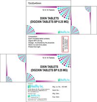 0.25 Mg Digoxin Tablets Bp