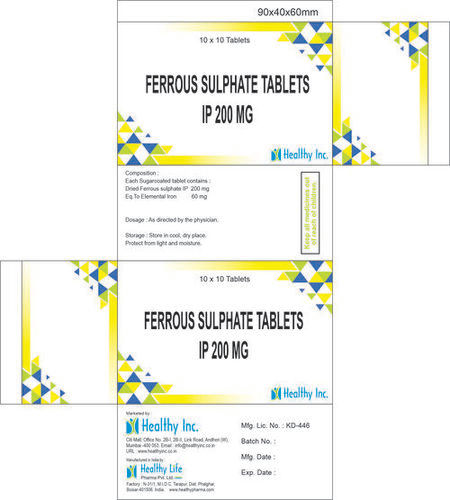 Fesfo Ferrous Sulphate Medicine Generic Drugs