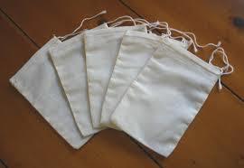 Cotton Muslin Drawstring Bag - 30x30x10 cm, White | Lightweight, Durable Stitching, Tear Resistant, Modern Design, Customizable