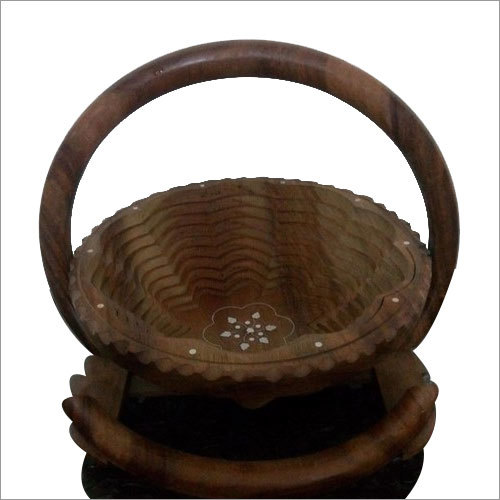 Walnut Wood Foldable Fruit Basket