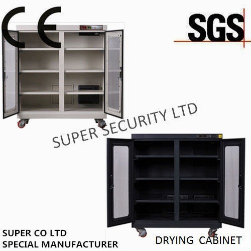 Industrial Auto Dry Cabinet Double Door - Stainless Steel, W900xD600xH1010mm | Moisture Proof, LED Honeywell Display, Adjustable Humidity, With Casters, Energy Saving