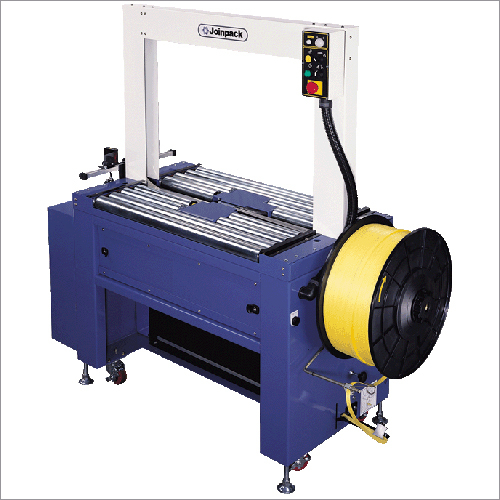 In Line Fully Automatic Strapping Machine - Color: Blue And White