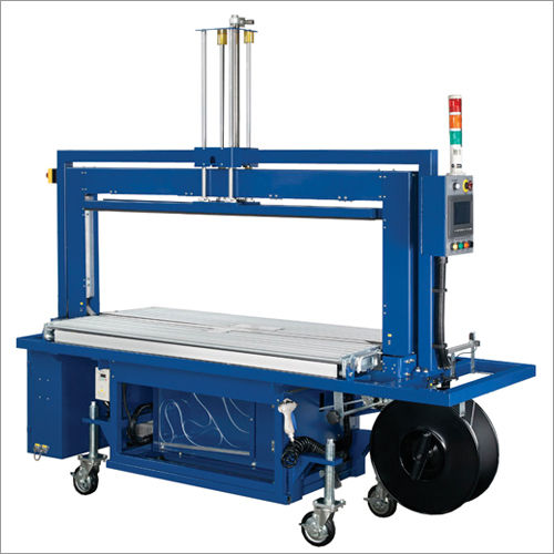 Automatic Top Press Strapping Machine For Corrugation - Color: Blue And White