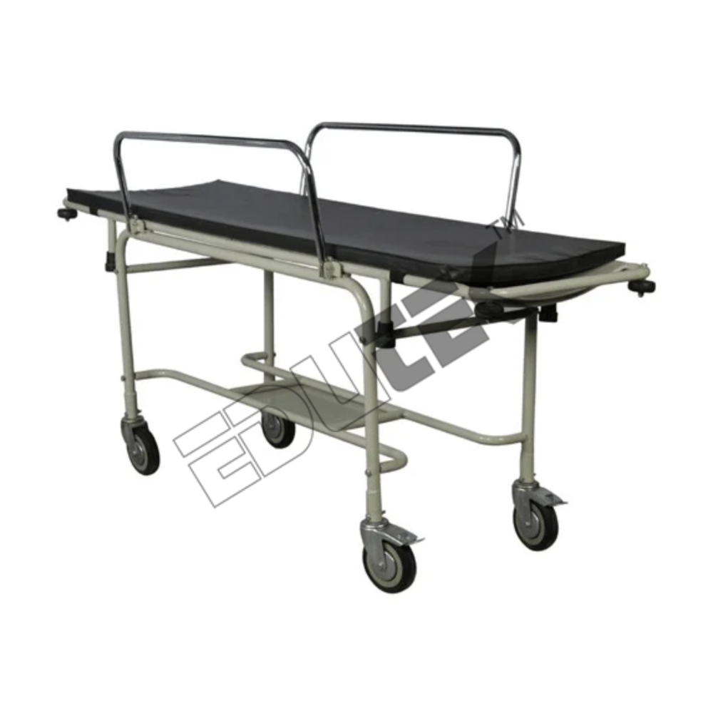 Stretcher on Trolley - Durable Steel Frame, 6-Foot Length , Ergonomic Design for Patient Comfort