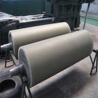 Grooved Press Roller - Natural Rubber, Metal Handle | Waterproof, Accurate Dimension, Versatile For Industrial Use, Various Sizes Available
