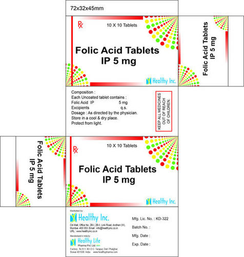 400 mcg Folic Acid Tablet IP